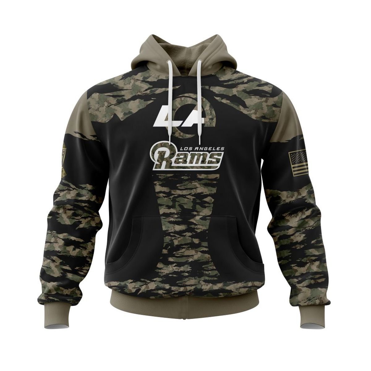 LOS ANGELES RAMS 3D HOODIE FLAG107