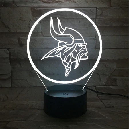 MINNESOTA VIKINGS 3D LED LIGHT LAMP