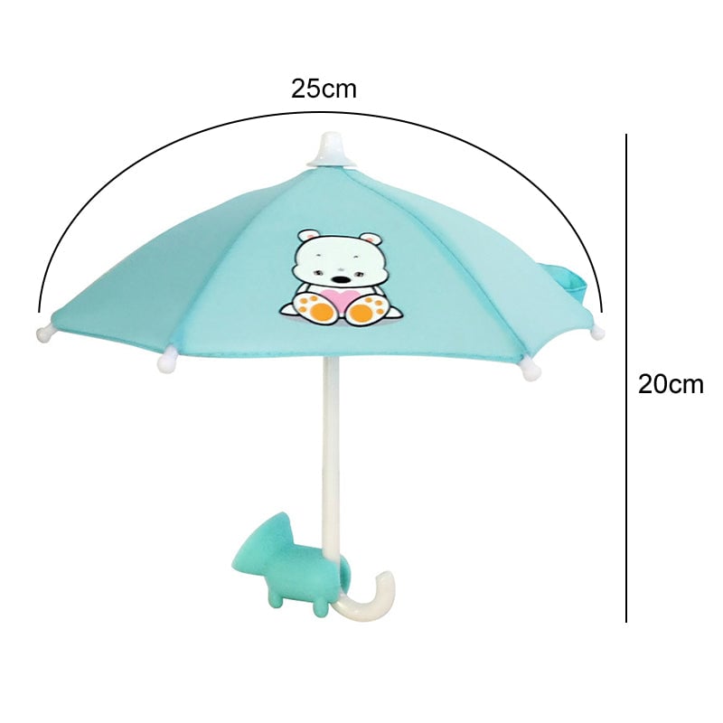 Cute Mobile Phone Holder With Sun Umbrella