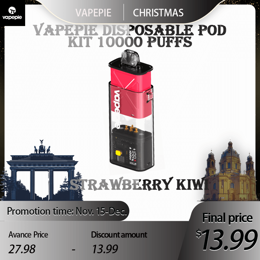 Vapepie Disposable Pod 10000 PUFFS Strawberry Kiwi