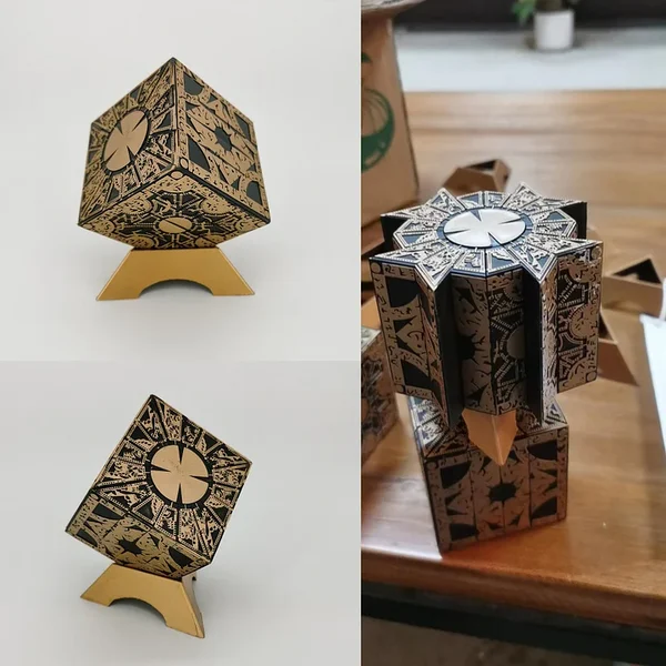 Removable Hellraiser Puzzle Box with Stand-Lament Configuration