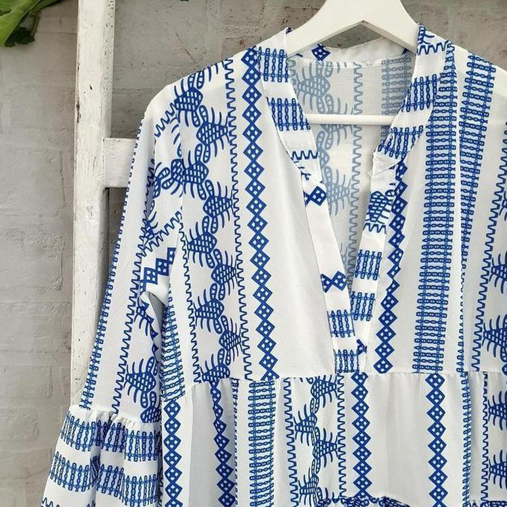 Castillotigo™ Vestido bohemio estampado