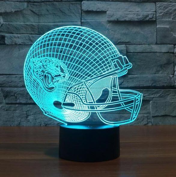 JACKSONVILLE JAGUARS 3D LAMP PERSONALIZED