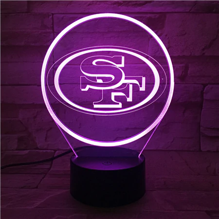 SAN FRANCISCO 49ERS 3D LED LIGHT LAMP