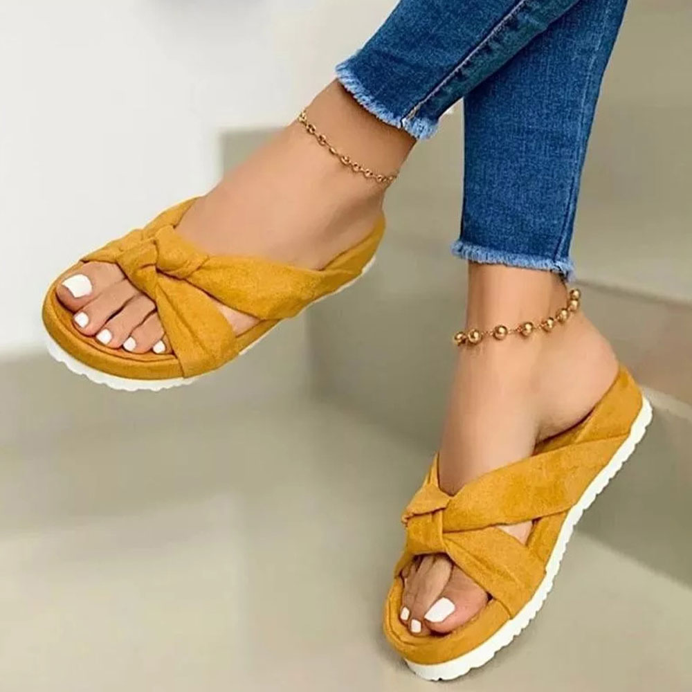 Castillotigo™ Zapatillas planas con lazo para el exterior, novedad de verano