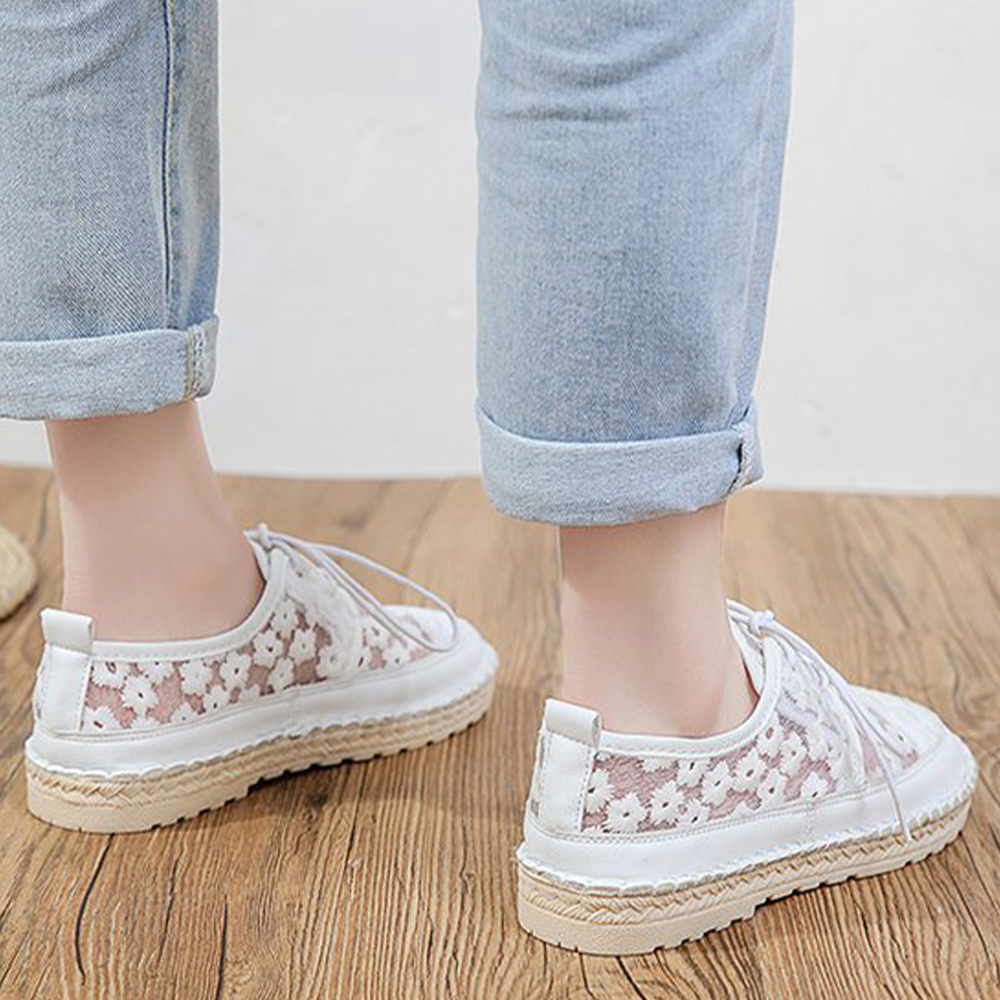 Castillotigo™ Zapatos casuales bordados con encaje