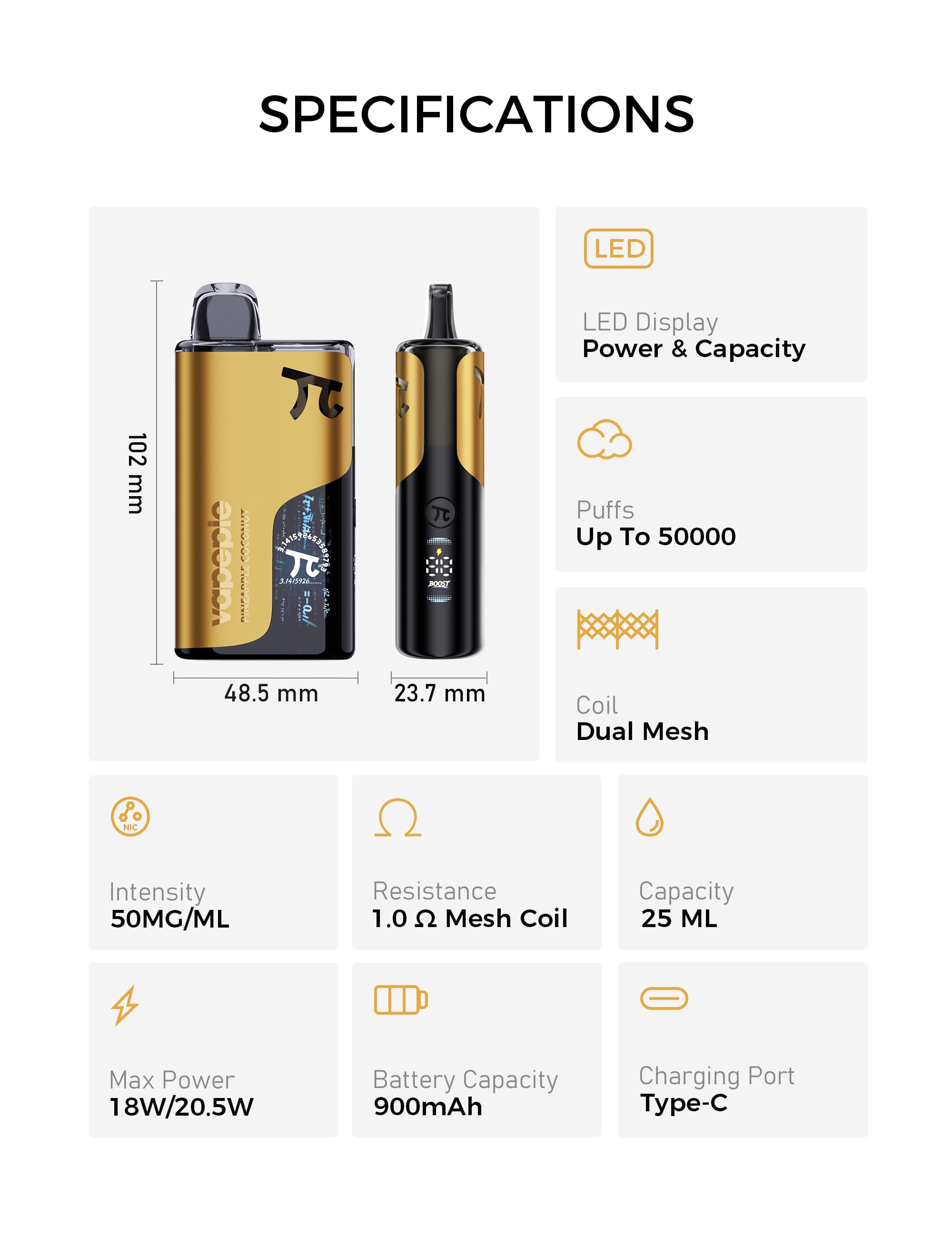 VAPEPIE Matrix 50000 Puffs