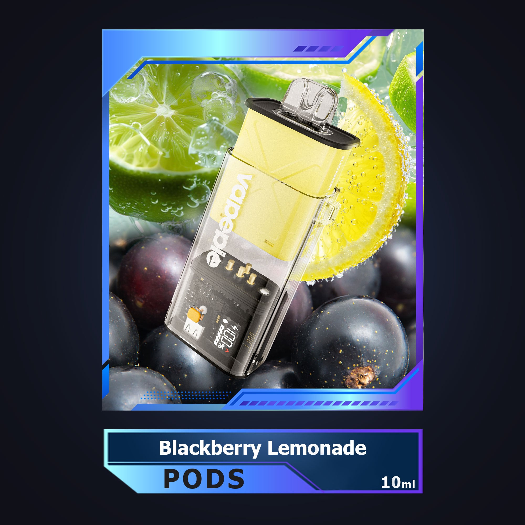 Vapepie Disposable Pod Kit 10000 Puffs - Blackberry Lemonade