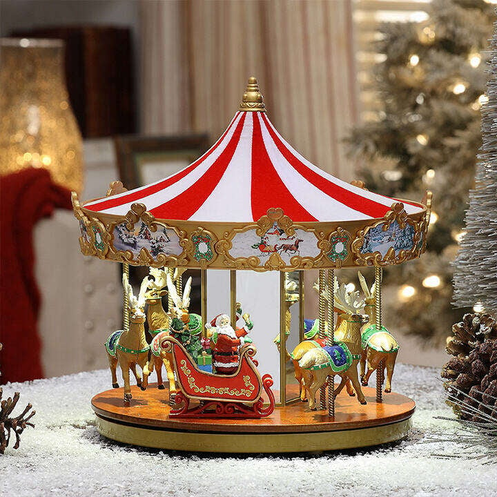 💝Último día Compre 1 y llévese 1 gratis-Mr. Christmas Very Merry Carousel