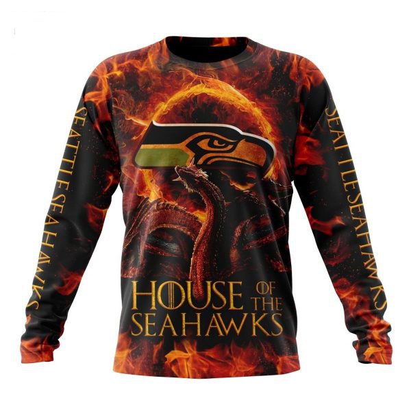 SEATTLE SEAHAWKS GAME OF THRONES – HOUSE OF THE SEAHAWKS 3D HOODIE