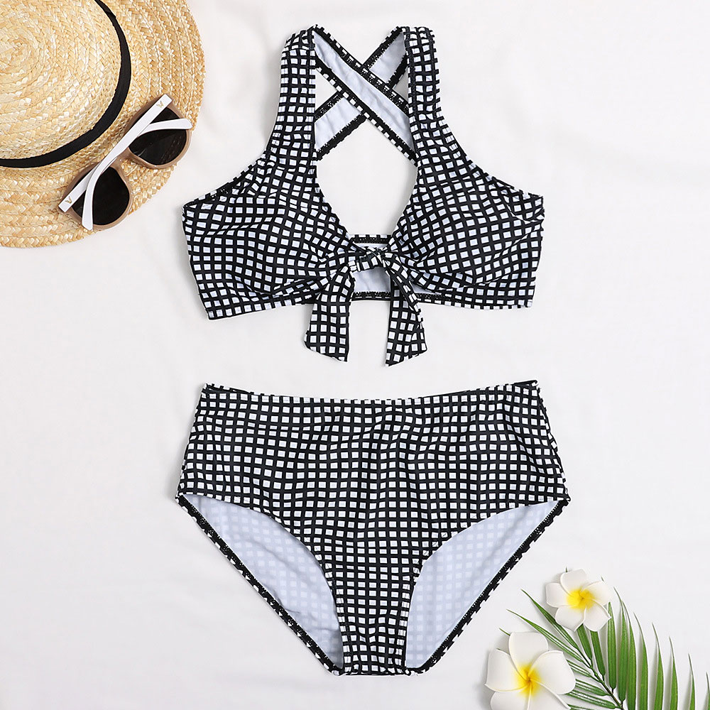 Castillotigo™ Bikini con estampado de cuadros