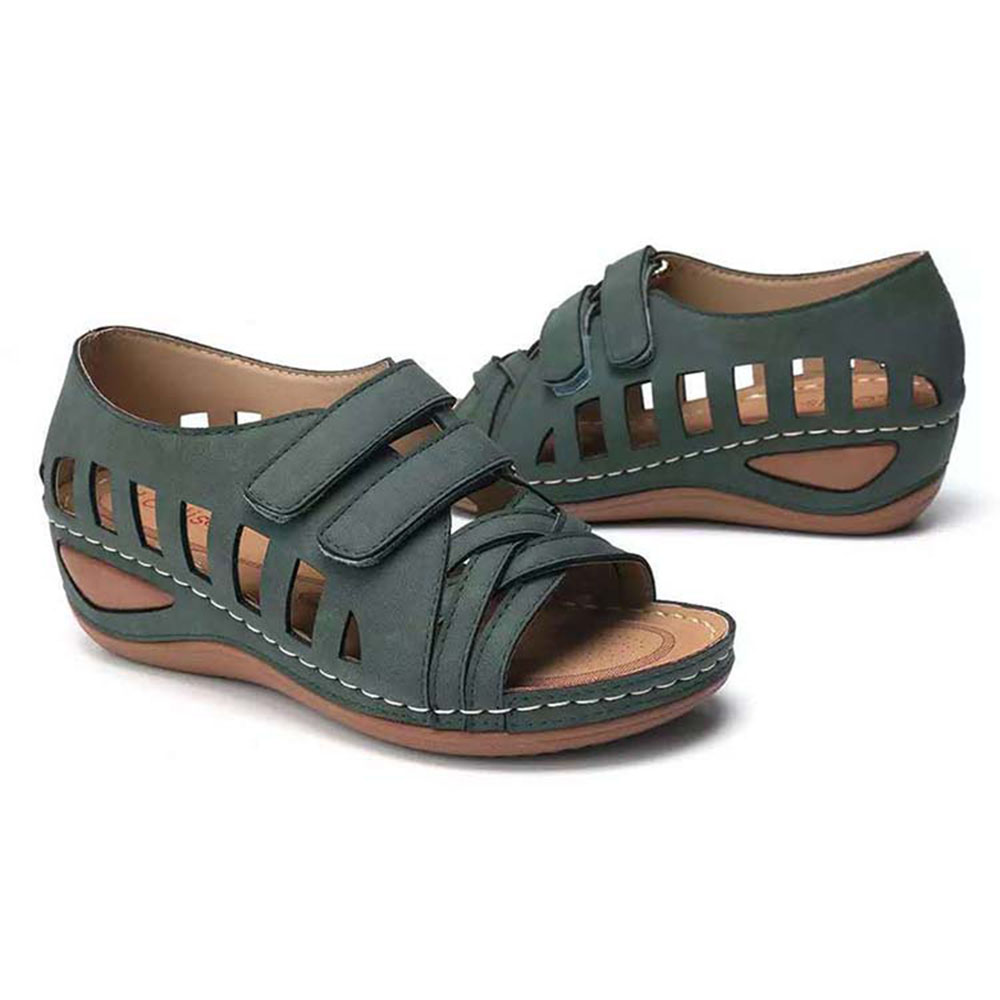 Castillotigo™ 2022 Nuevas sandalias de cuña con velcro hueco