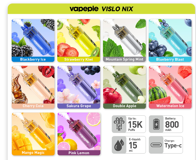 EU Vapepie Crystal Pop 15000 Puff Disposable Vape