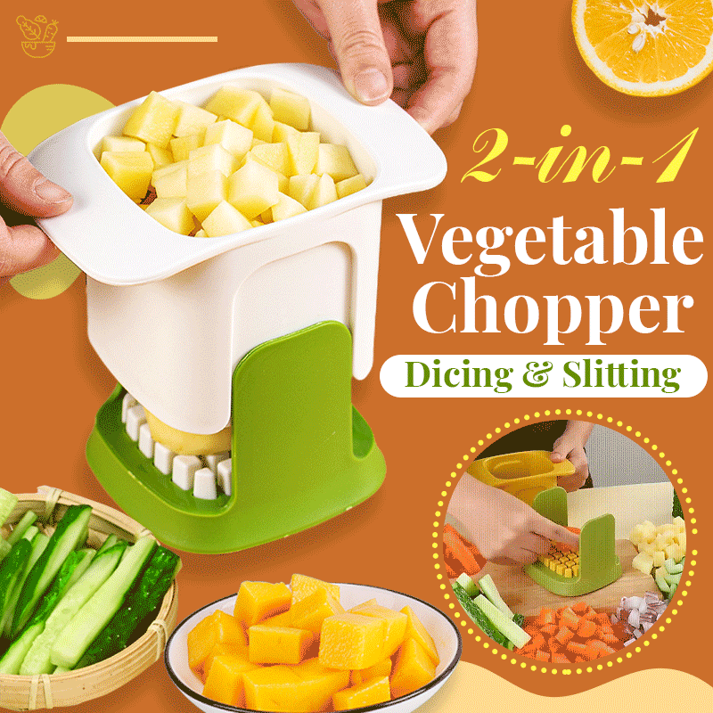 2-in-1 Vegetable Chopper Dicing & Slitting(🔥BUY 2 GET 10% OFF & FREE SHIPPING)