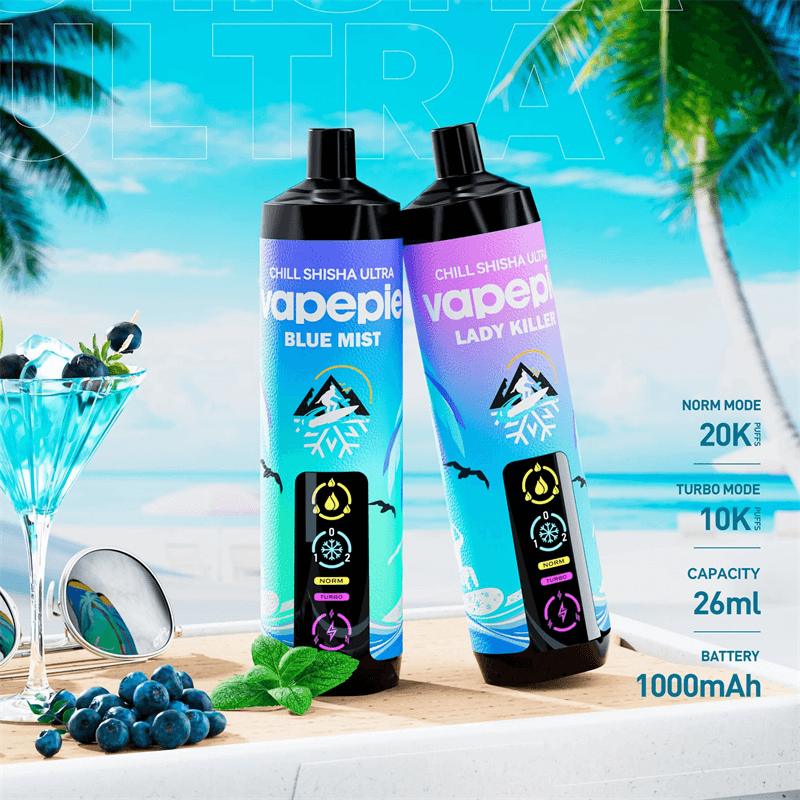 【Sparpaket】 Vapepie Cosmic Ice Duo Pack 55.000 Puffs (Galactic Gleam1 & AirRush1) Einweg-Vape