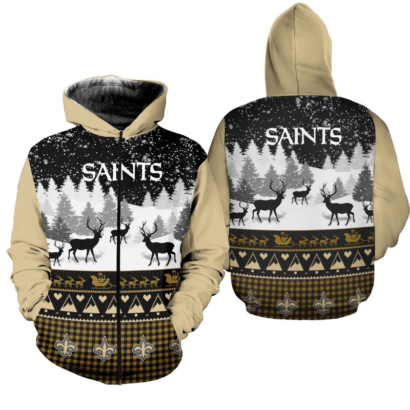 NEW ORLEANS SAINTS HOODIE 3D GIFT FOR XMAS