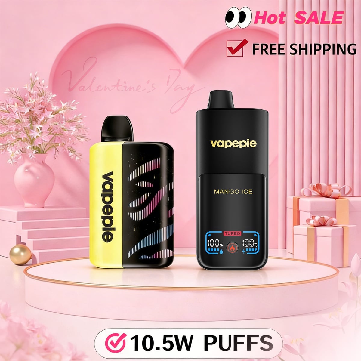 【Affordable 2-pack - 35,000 puffs-70,000 puffs】 VAPEPIE 105000 Puffs Max Cloud Max Run Disposable Vape