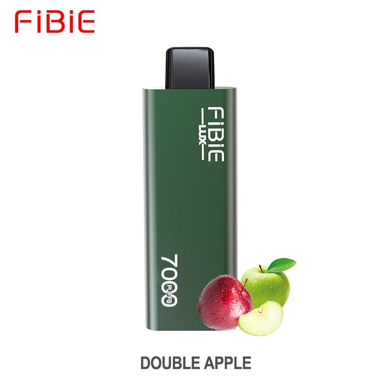 DOUBLE-APPLE -FIBIE 7000 Puffs (Brushed metal housing)