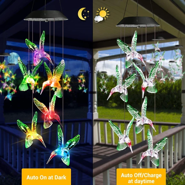 Solar Powered Wind Chimes Lights