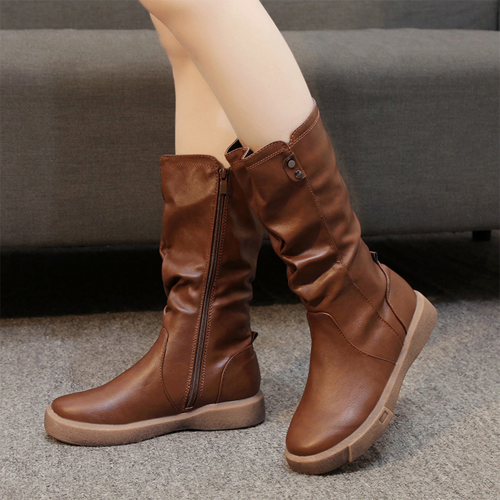 Higolot™ Autumn and winter temperament flat tall boots