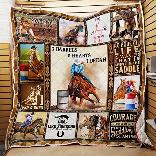Barrel Racing Quilt Blanket Fanseverything™