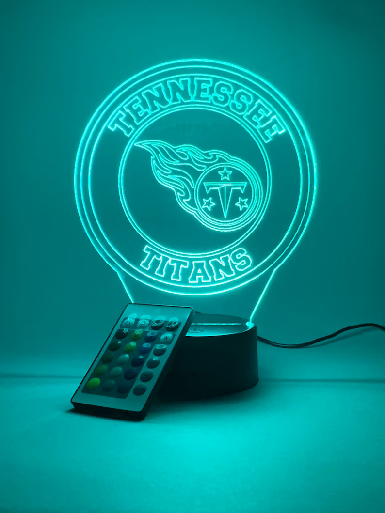 TENNESSEE TITANS 3D LAMP PERSONALIZED