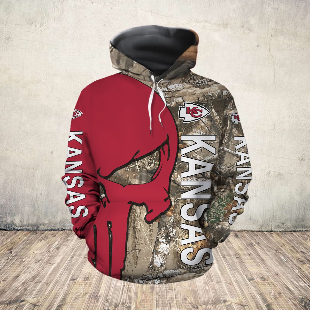 KANSAS CITY CHIEFS 3D HOODIE KKCC022