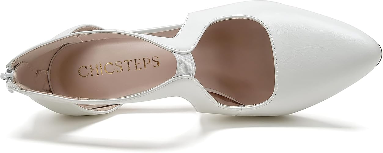 Dress Shoes for Women - White Pu